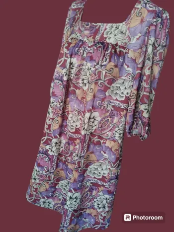 Robe dress retro vintage automne hiver fleurs flower
