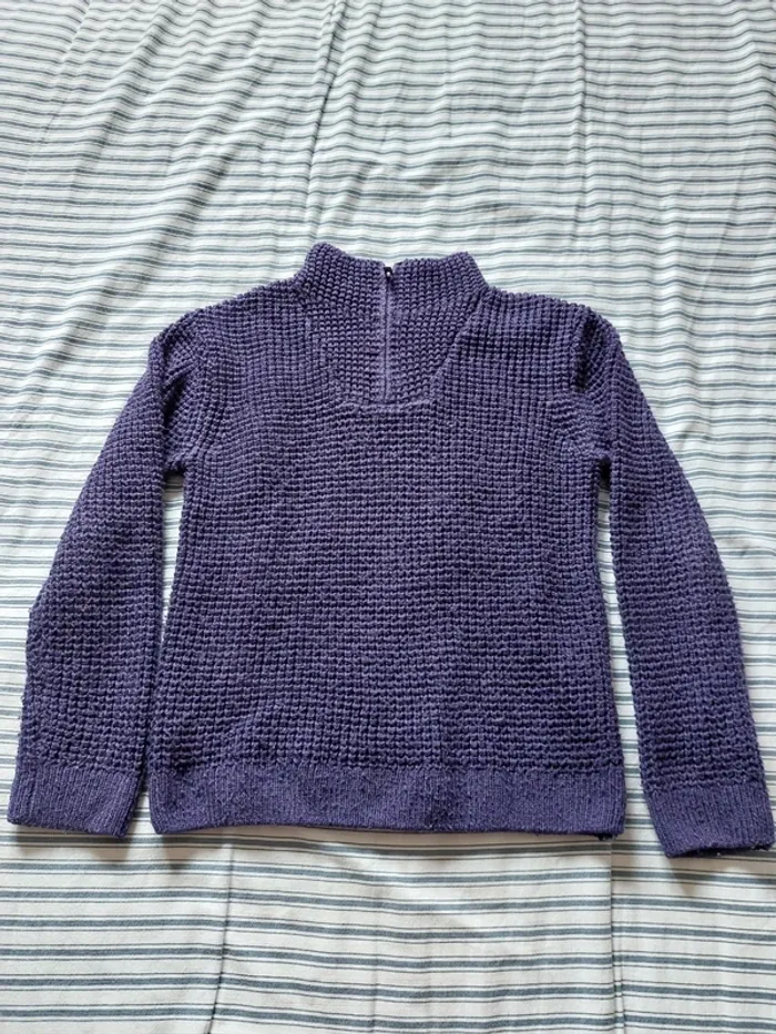 Pull col camionneur zippé