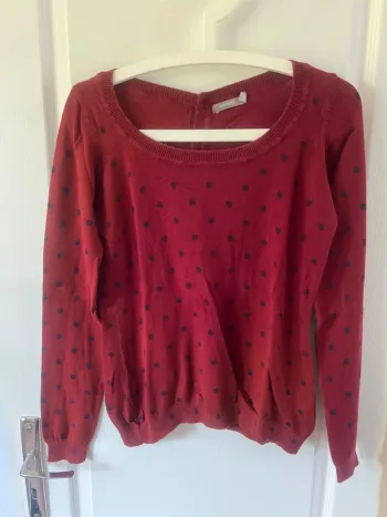 Pull fin 3 suisses boutons dans le dos