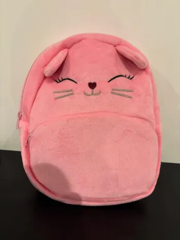 Sac à dos chat rose
