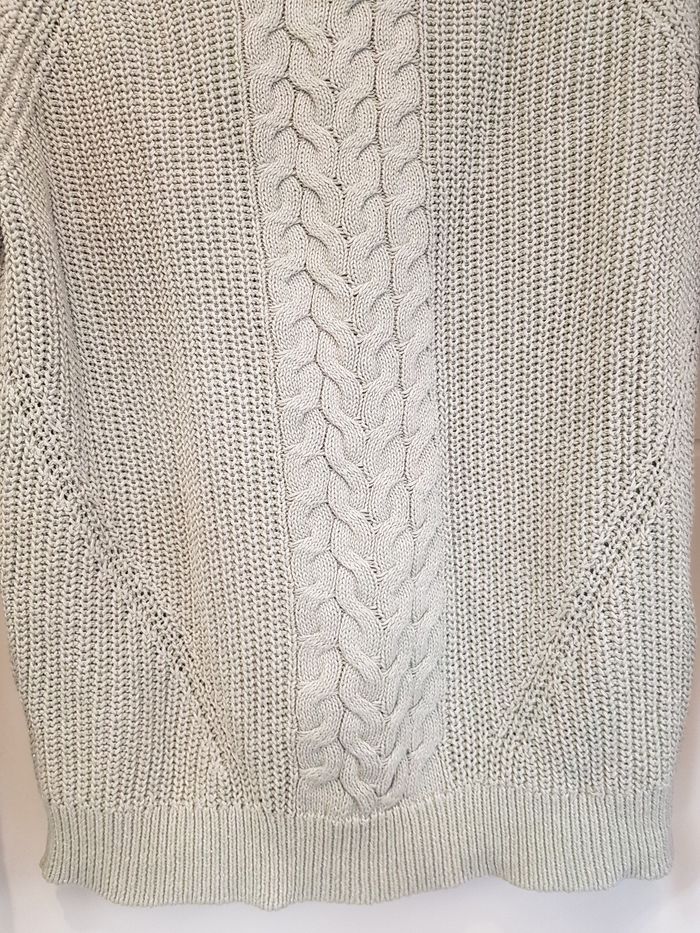 Pull en maille vert pailleté - photo numéro 4