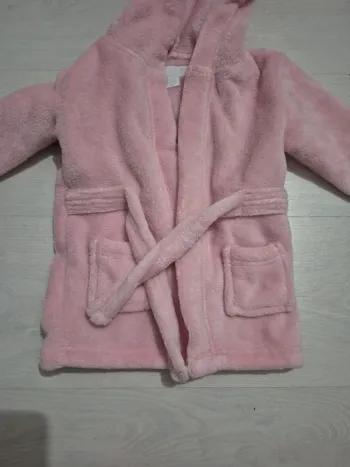 Peignoir rose 6/12M