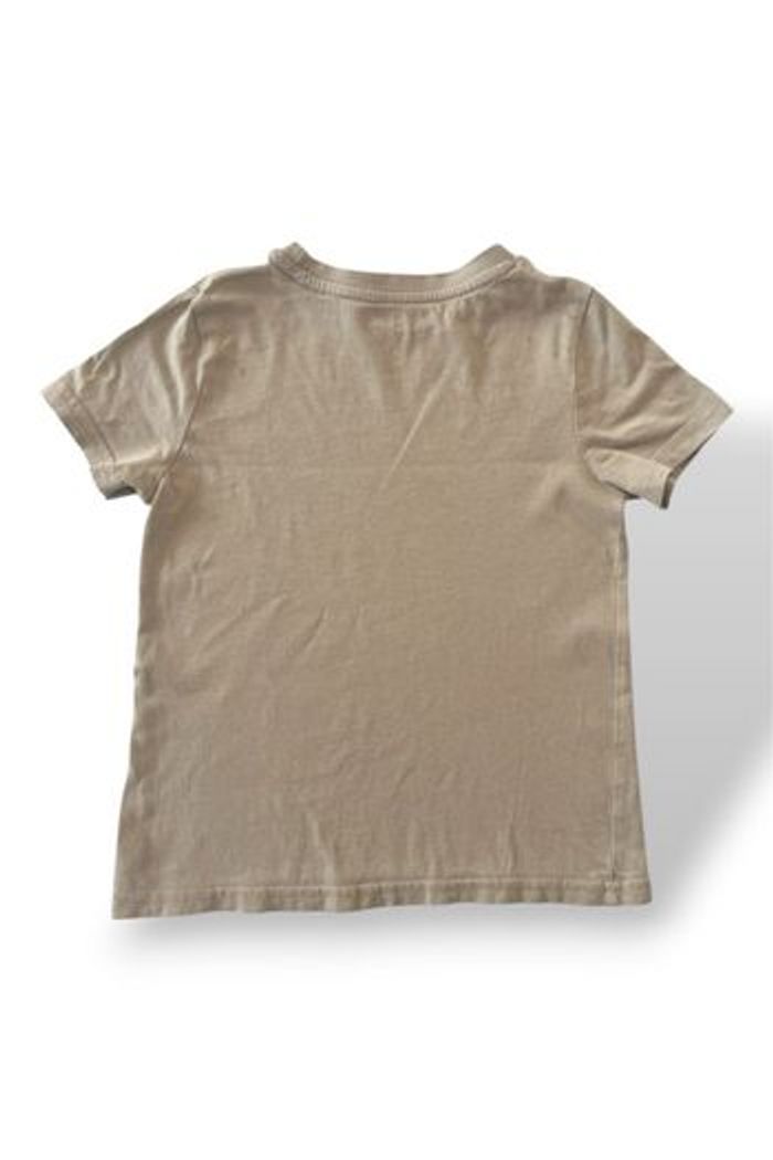 T-shirt manches courtes / col rond / garçon / kaki / 5ans-110cm / Kiabi - photo numéro 4