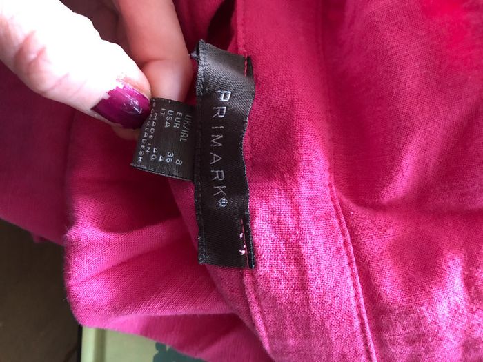 Chemise en lin loose rose Primark 36 - photo numéro 5