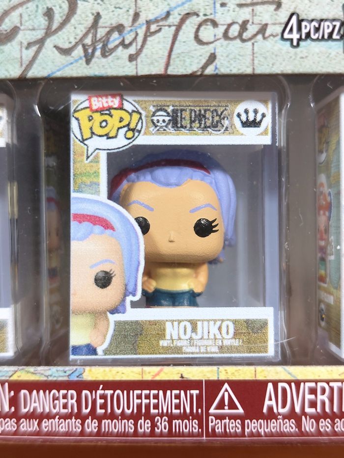 Boîte De 4 Bitty Pop! One Piece - Nami, Arlong, Nojiko + Buggy CHASE - photo numéro 4