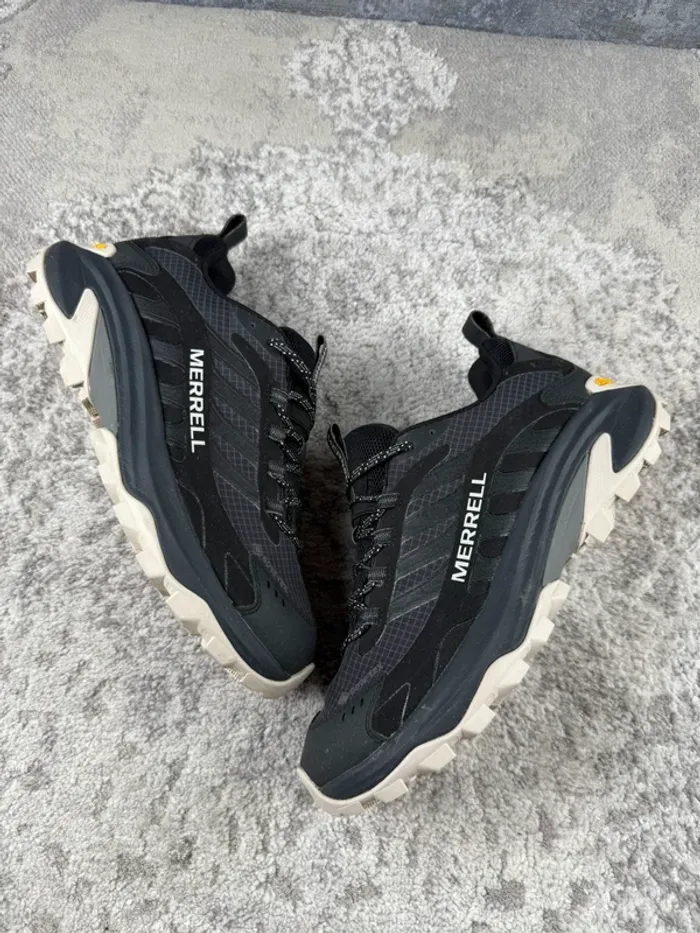 Merrell Moab Speed Gore-Tex Vibram - Black & Grey & White