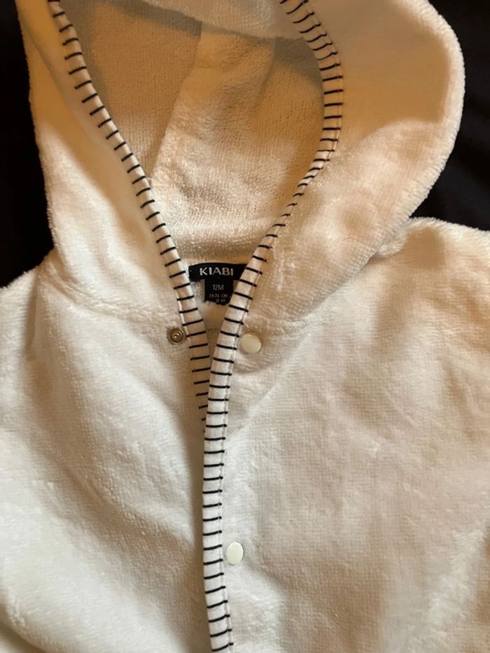 Peignoir kiabi 12 mois blanc - photo numéro 2