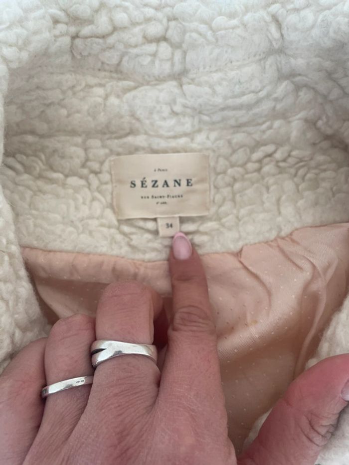 Manteau long en laine Sezane - photo numéro 5