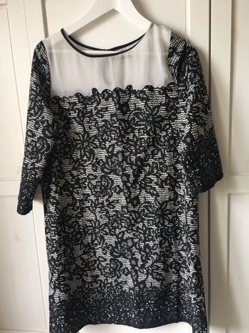 Robe motif noir et blanche