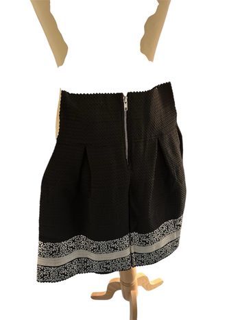 Jupe noir argenté