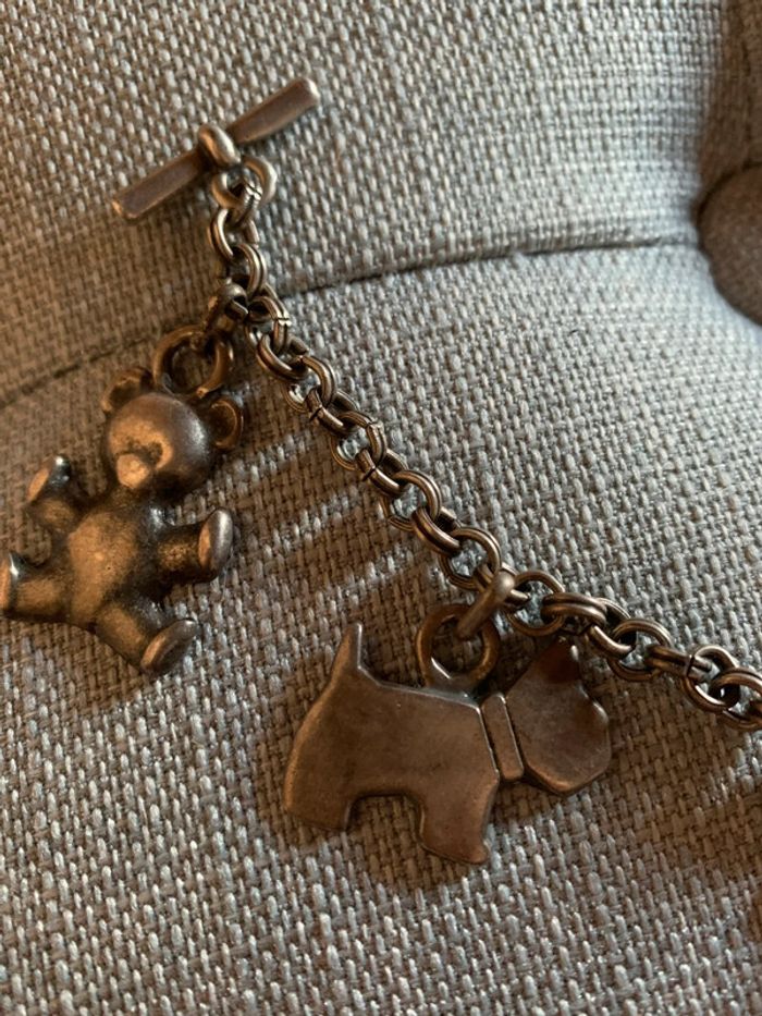 Bracelet vintage chien et ours - photo numéro 2