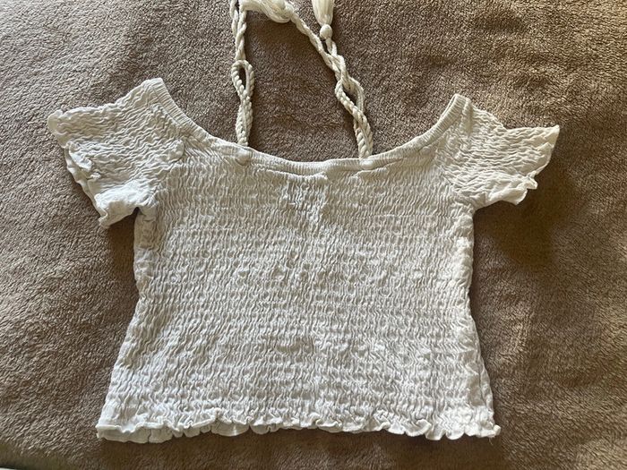 Haut smocké blanc Chipie - Taille 10 ans / 140 cm - photo numéro 2