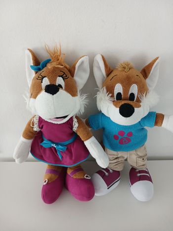 Lot Peluches Belambra - Mascottes Léo & Léa (30cm)