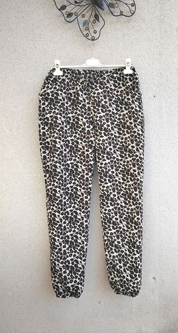 Pantalon imprimé léopard femme – Taille 46/48– tendance et confortable