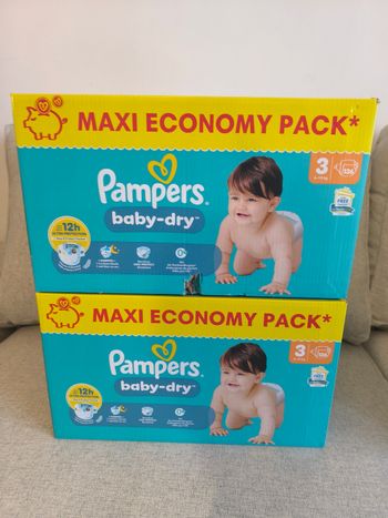 Pampers Baby dry T3 - 2*136 couches