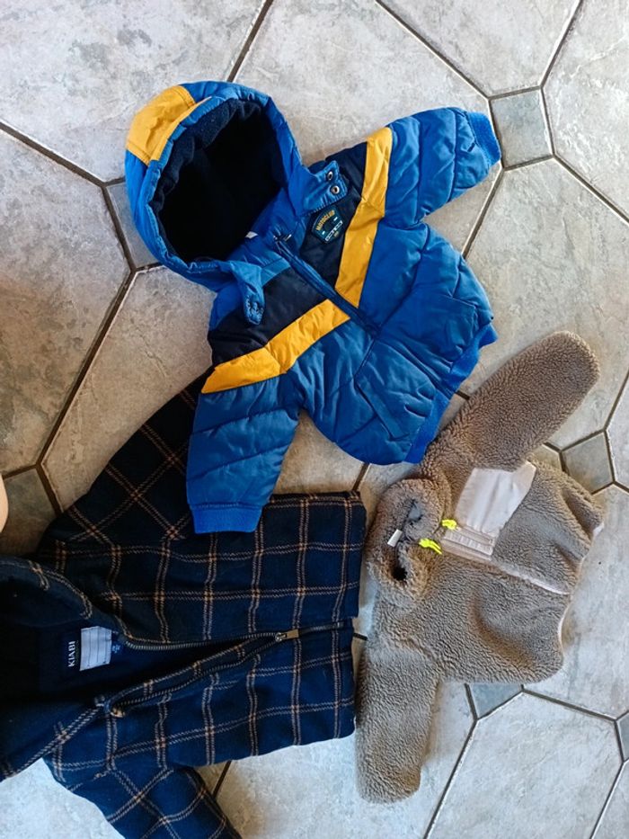 Lot veste manteau doudoune 9/12 mois tbe - photo numéro 11