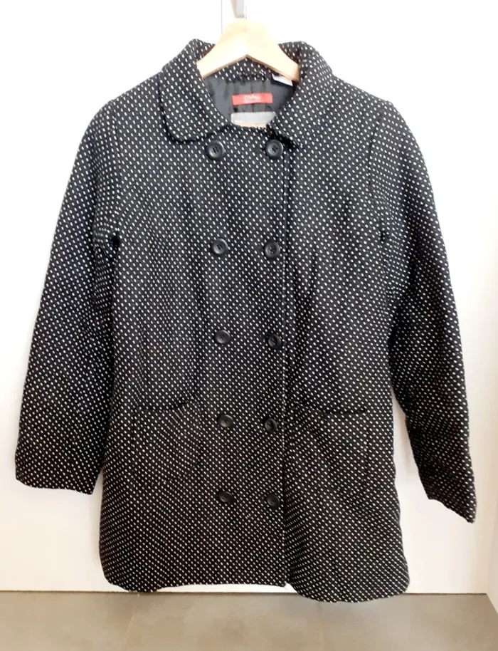 Manteau noir et blanc - 12 ans