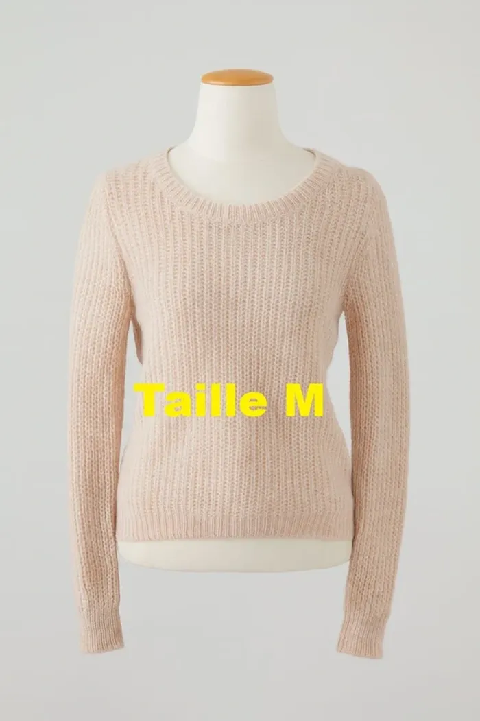 Pull rose / abricot Camaïeu Taille M