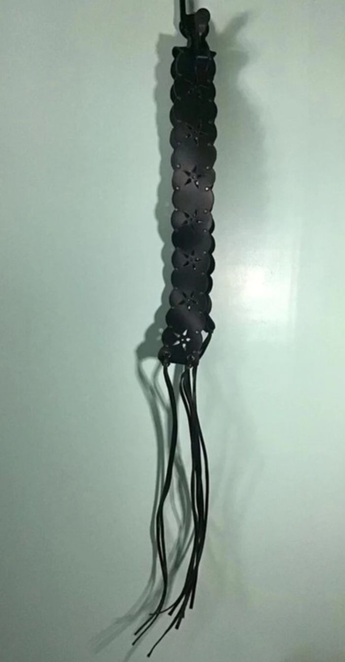 Ceinture noir à nouer de taille 85