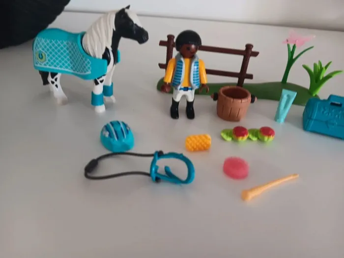 Country Cavalier et son poney Lewitzer  playmobil - photo numéro 3