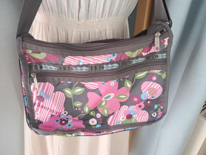 LeSportsac sac à main voyage bandoulière en tbe - photo numéro 9