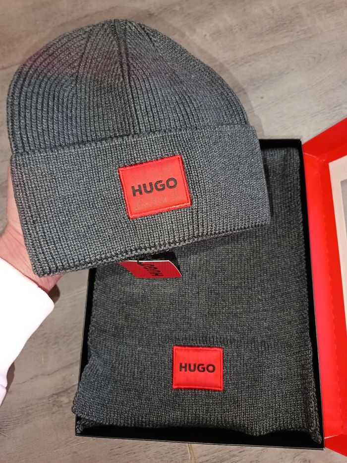 Coffret bonnet avec écharpe en laine épais - photo numéro 4