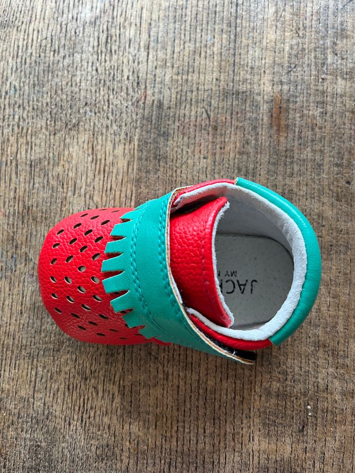 Chaussures Jack&Lily My Mocs fraises 6-12 mois 18 neuves - photo numéro 5