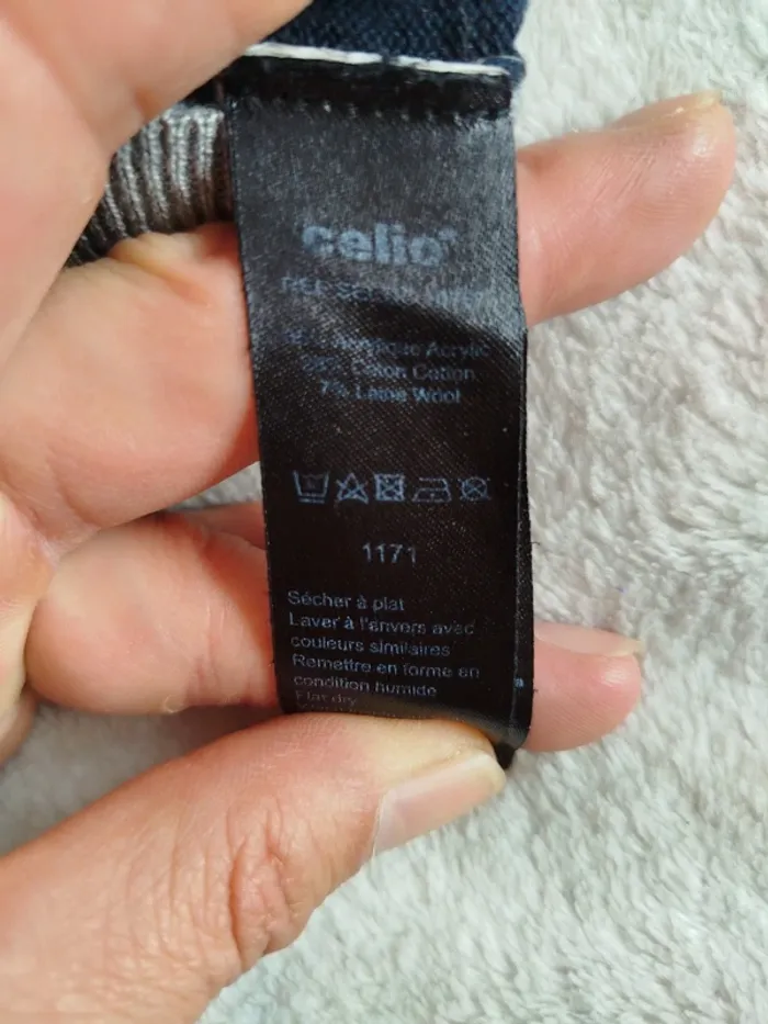 Pull col V Celio homme taille XL - photo numéro 6