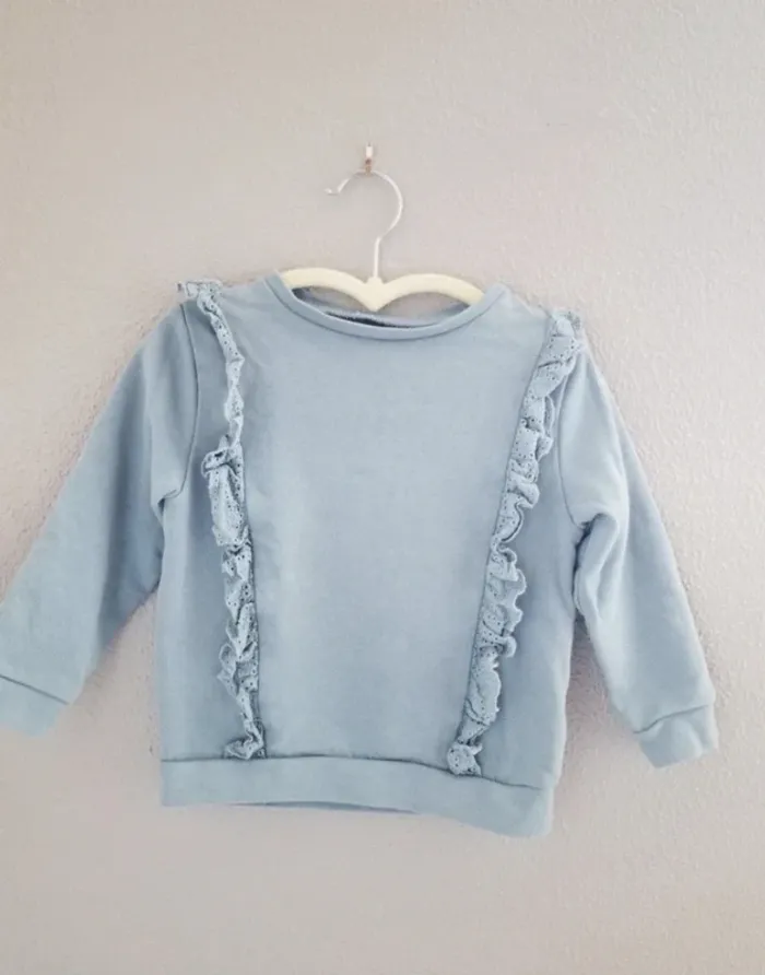 Sweat broderie anglaise 3 ans vertbaudet