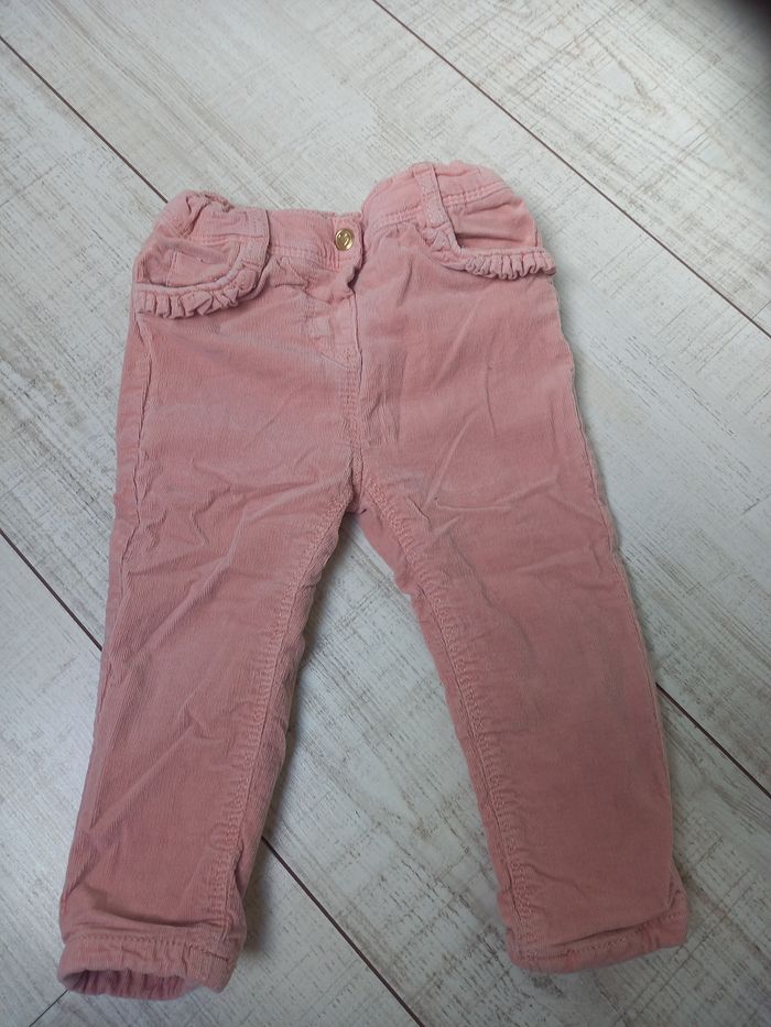 Pantalon velours tape à l'œil 18 mois