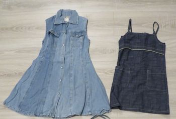 2 robes en jeans fille 10 ans