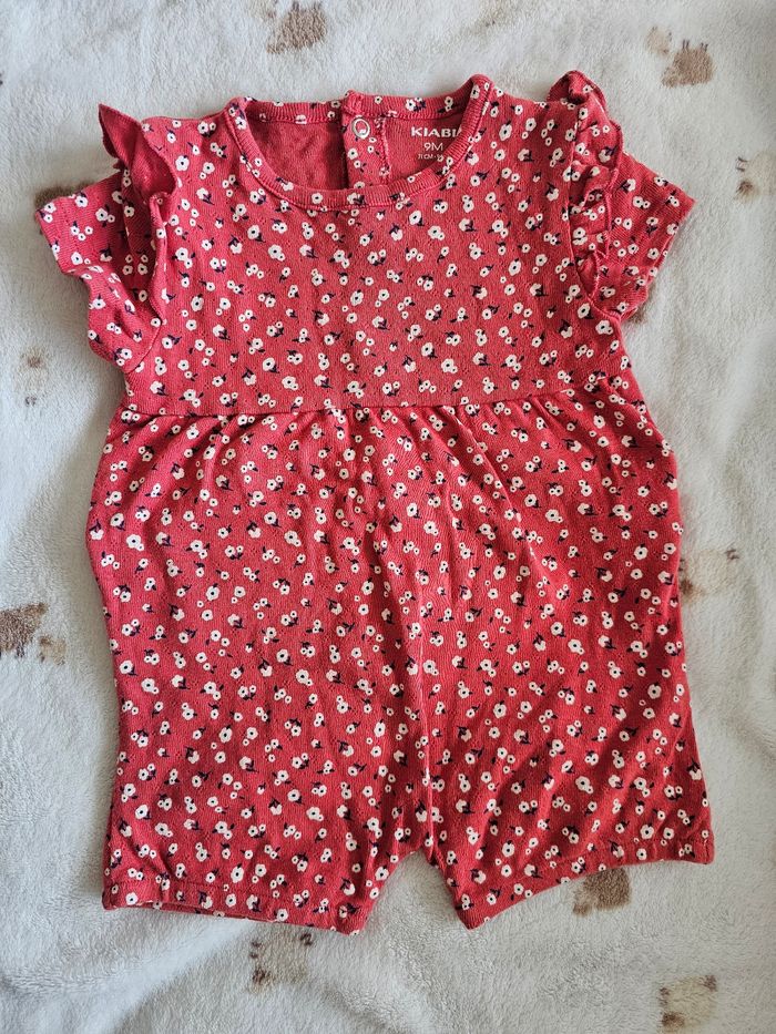 Combi short fille 9 mois