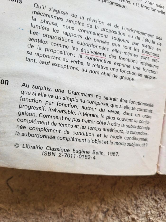 Manuel scolaire de collection paru en 1967 Grammaire fonctionnelle de R. Vaillot - photo numéro 7