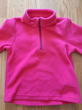 Polaire rose 18 mois