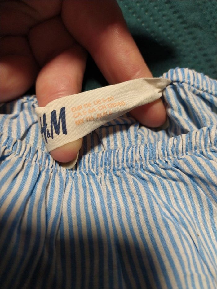 T-shirt bleu H&M 6 ans - photo numéro 4