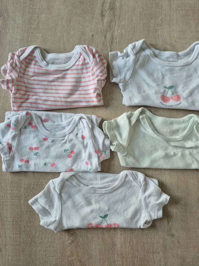Lot de 5 bodies manche courte