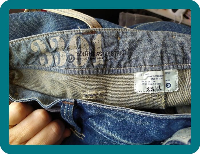Jean melt loose tapered G star 3301 neuf à bretelles - photo numéro 12
