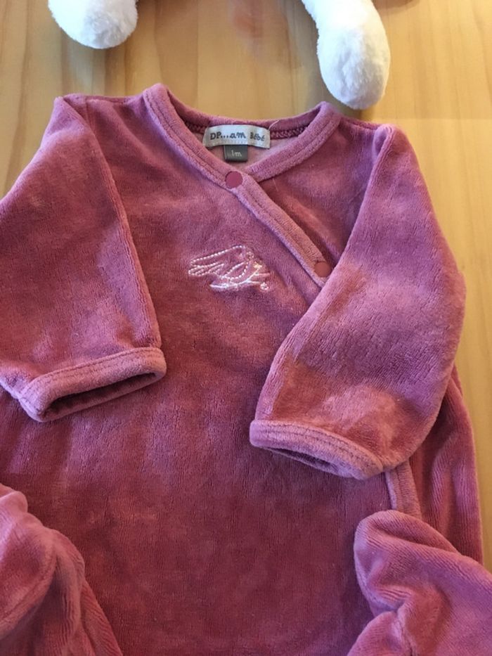 Pyjama velours DPAM 1 mois