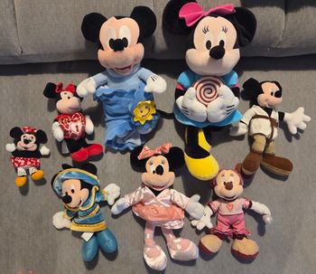 Lot de peluches DISNEYLAND PARIS Mickey et Minnie