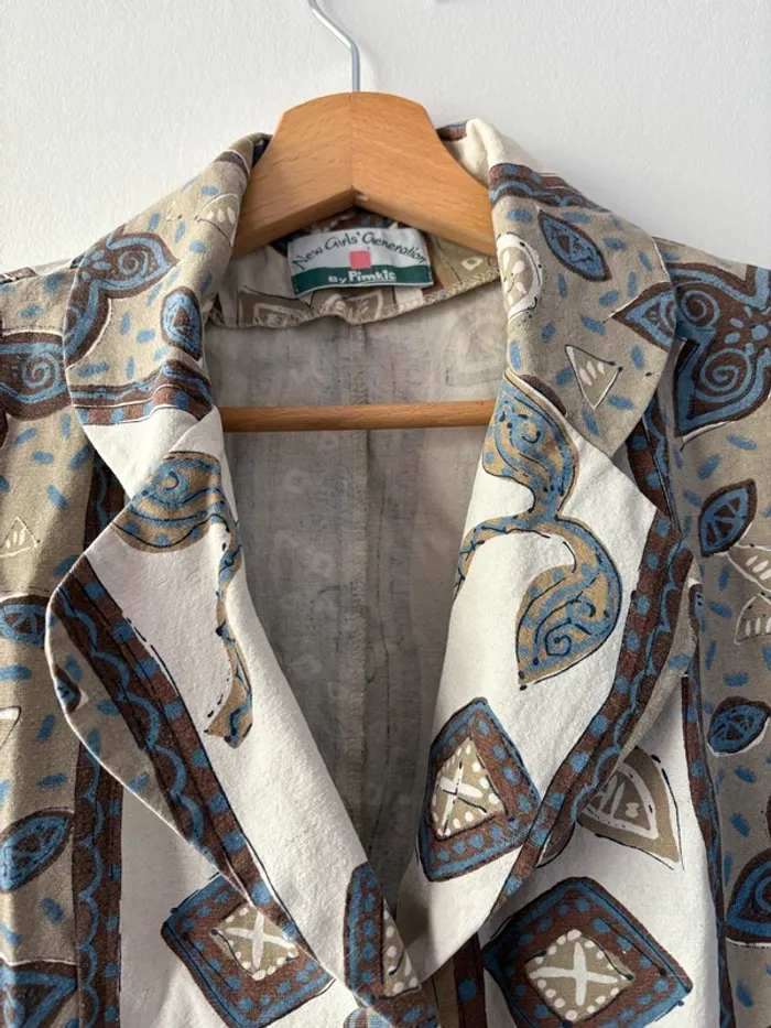 Veste tailleur manches courtes avec épaulette vintage Pimkie taille 38 - photo numéro 4