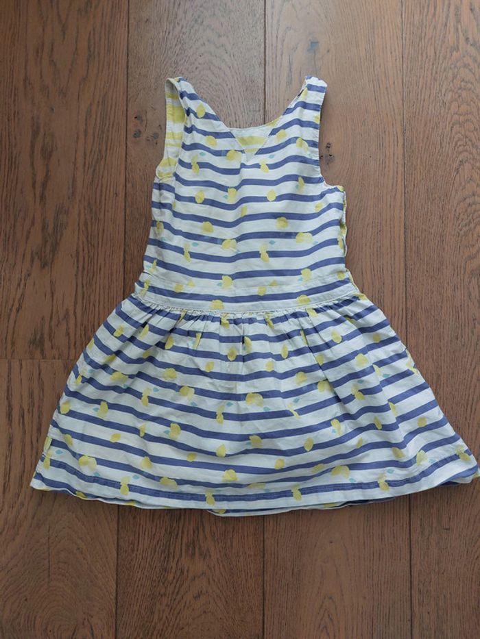Petite robe d'été 3 ans 98cms en très bon état + 4 bodies été offerts - photo numéro 2