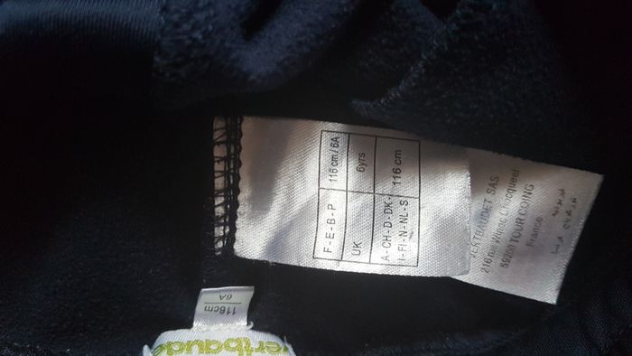 Pantalon de sport garçon 6 ans noir Vert Baudet - photo numéro 3