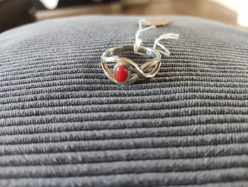 Bague femme corail