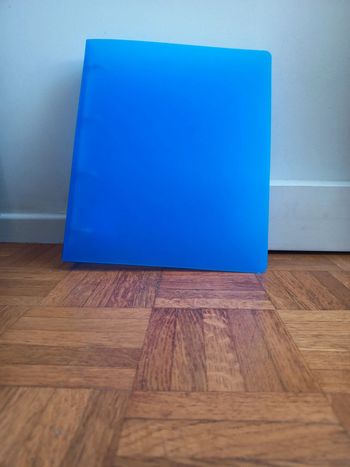 Classeur bleu bureau vallée neuf📒