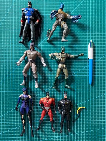 Lot 7 Figurines Batman Animated Series Forever & Legends - Kenner DC Comics 90s