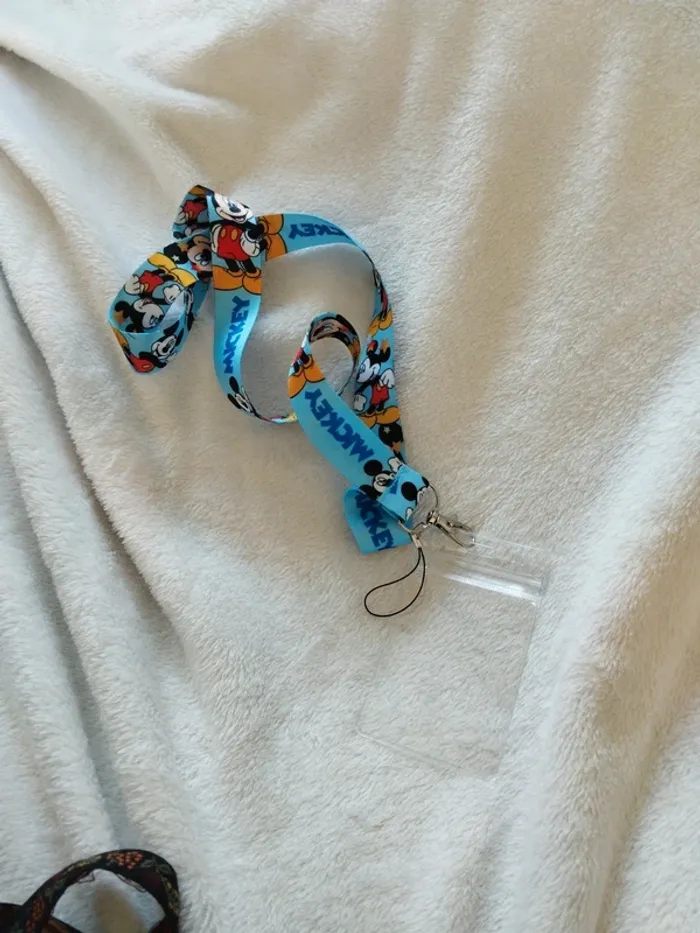 Lanière mickey bleu