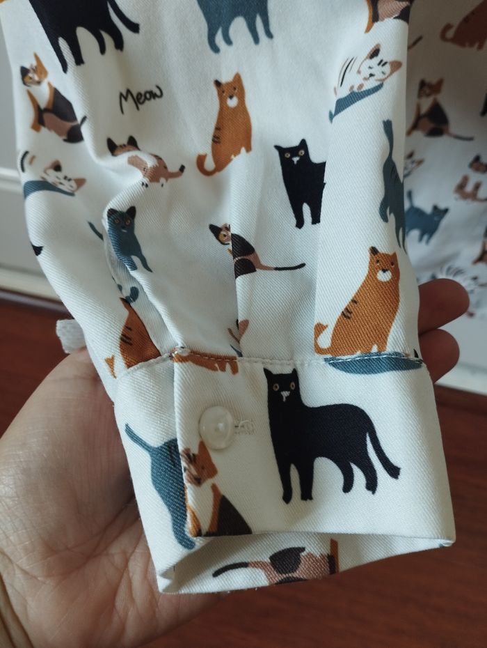 Chemise motifs chats - photo numéro 3