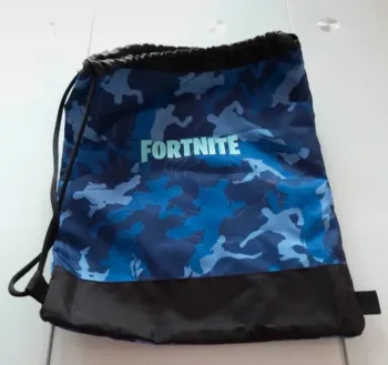 Sac à dos cordons Fortnite bleu camouflage- neuf jamais servi