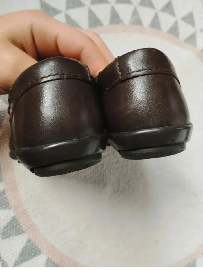 Baskets habillées Marron Cuir - Jacadi - T24 - Très Bon État - photo numéro 12