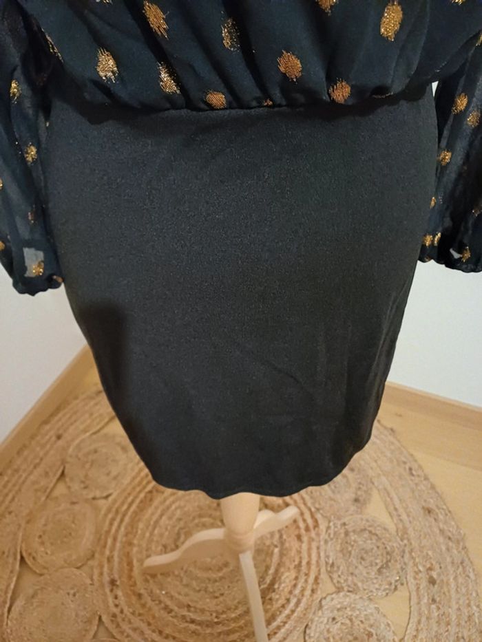 Robe noire chic cache-coeur New Collection taille S 36 - photo numéro 4